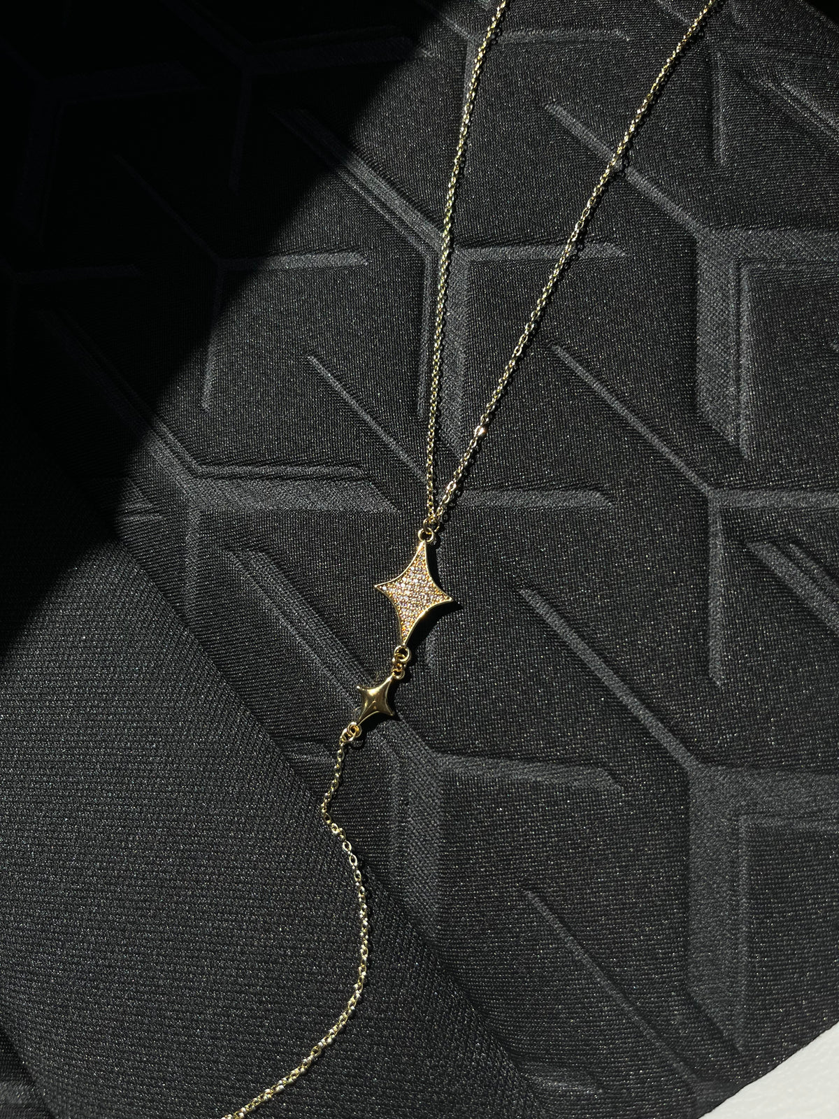 North star drop necklace