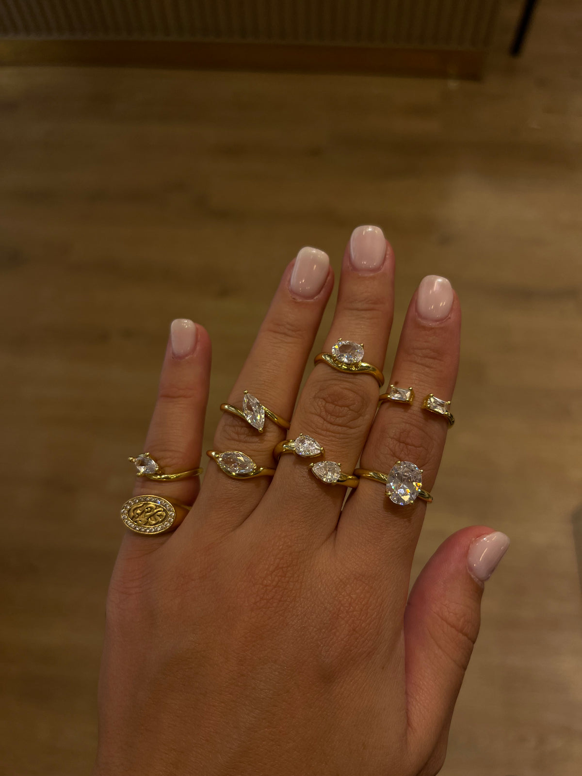 Rhinestone ring