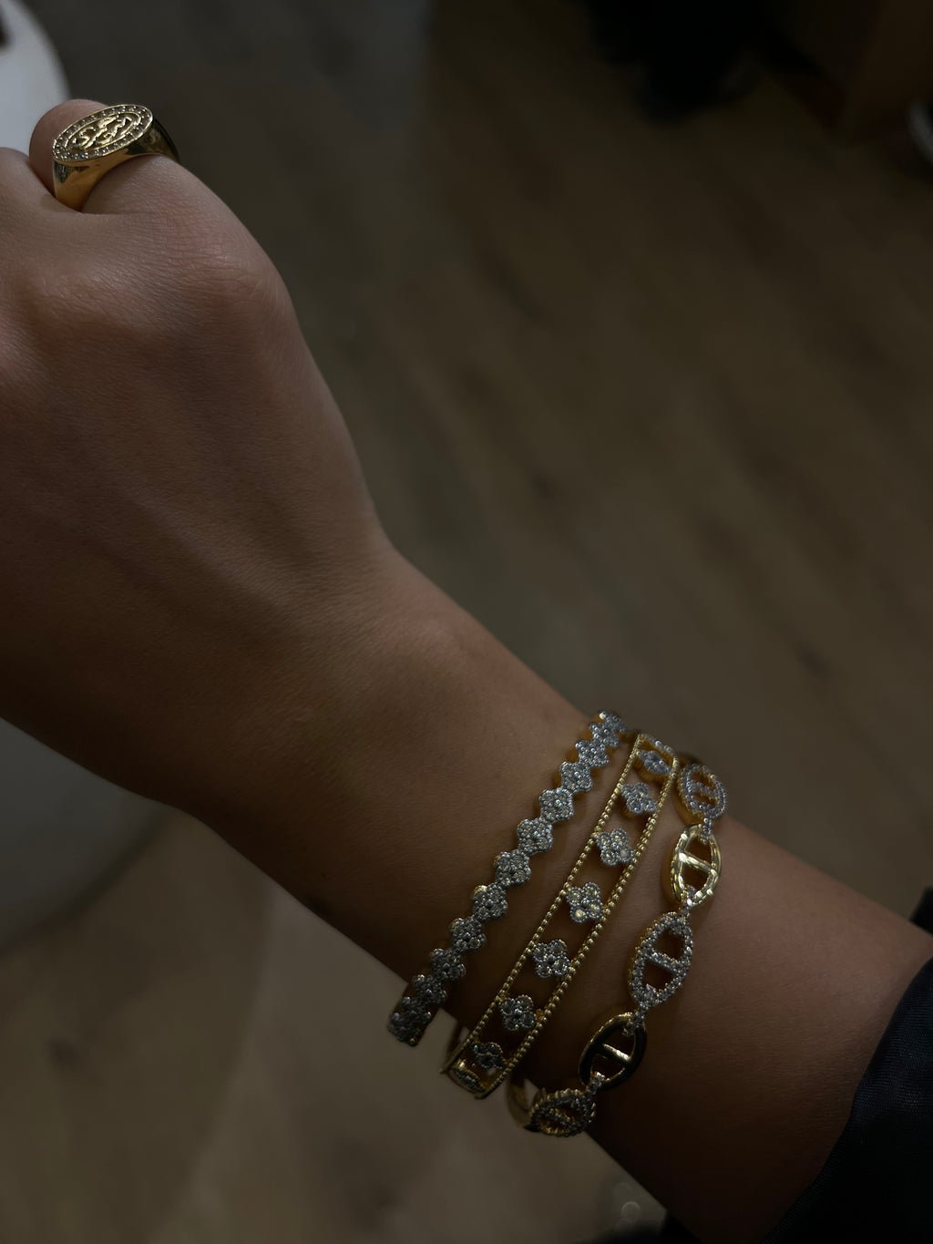 Gold-plated bracelet