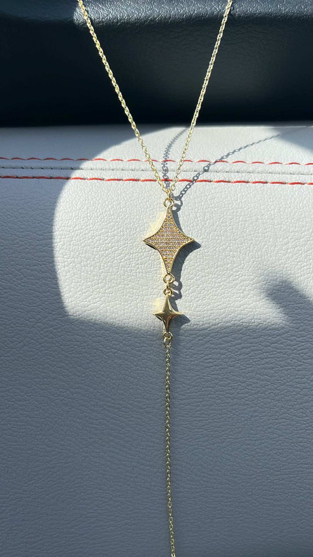 North star drop necklace