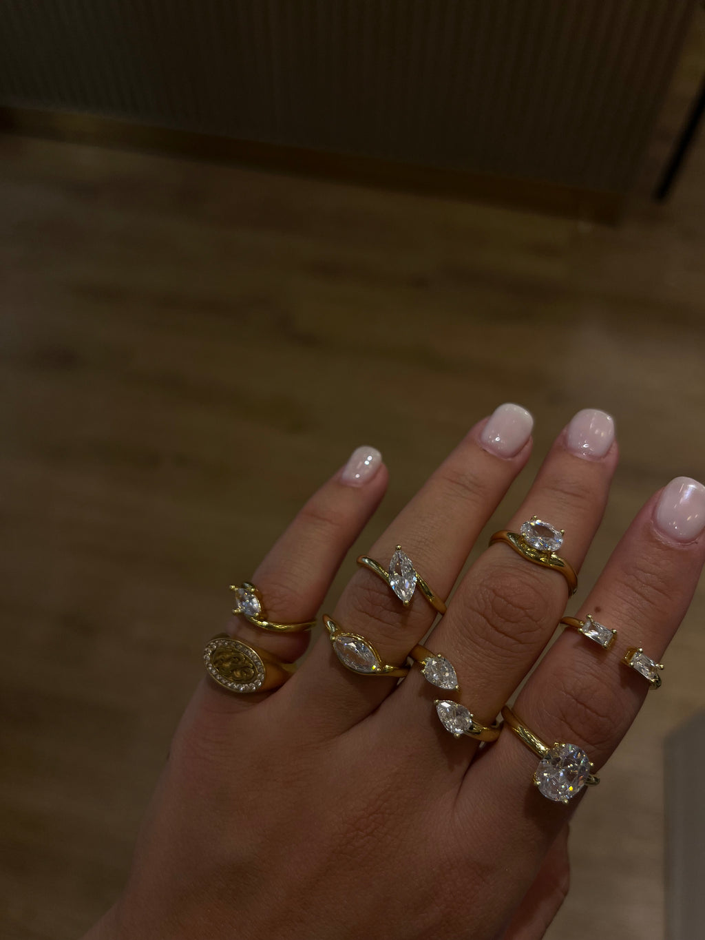 Rhinestone ring