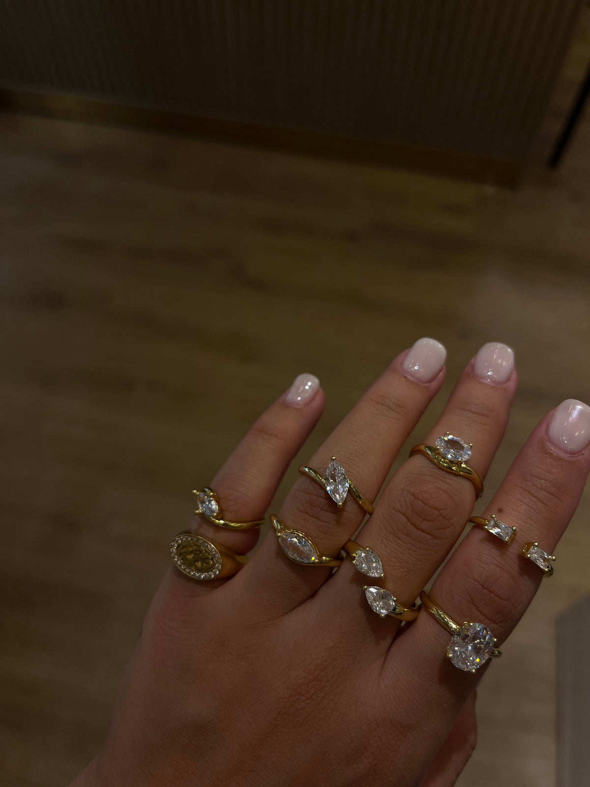 Rhinestone ring