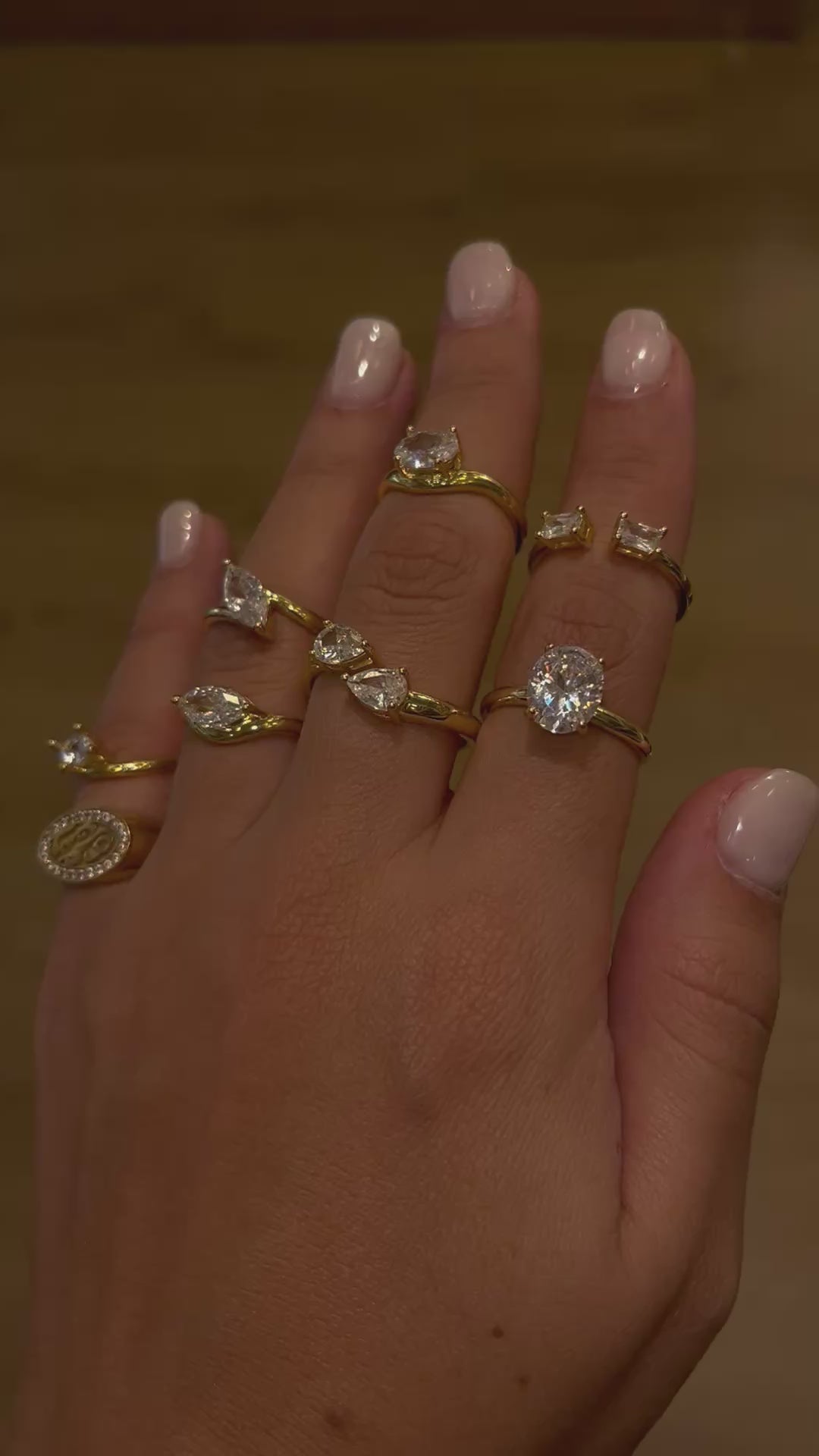 Rhinestone ring